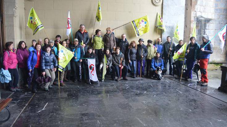 Hernanitik 30 lagun irten ziren goi-tentsioaren aurkako martxan 