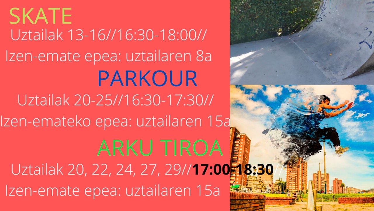 Haur, nerabe eta gazteei zuzendutako udako ikastaroak antolatu ditu Hernaniko Udalak
