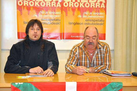 «Ezinezkoa da eskatzen dituzten urte guztiak betetzea, hortaz, jende asko pentsiorik gabe geldituko da»