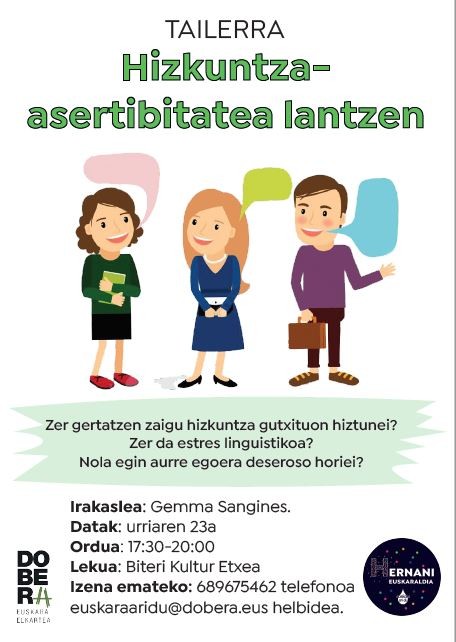 Hizkuntza-asertibitatea lantzeko tailerra egingo da