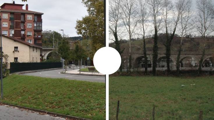 Karabel auzoa eta Zubipeko parkina, lehen eta orain