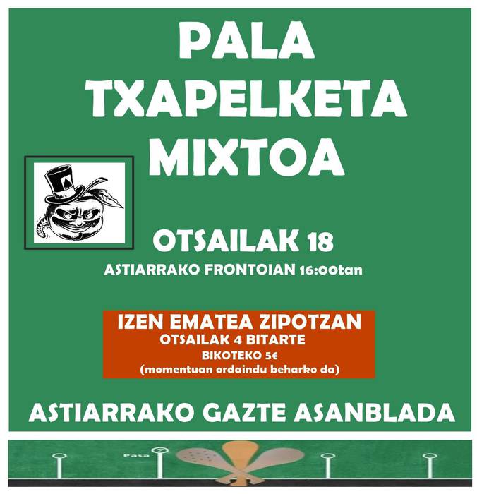 PALA TXAPELKETA MIXTOA