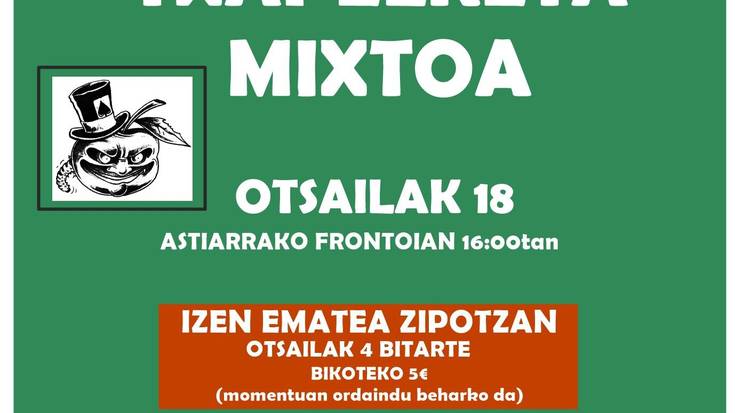 PALA TXAPELKETA MIXTOA