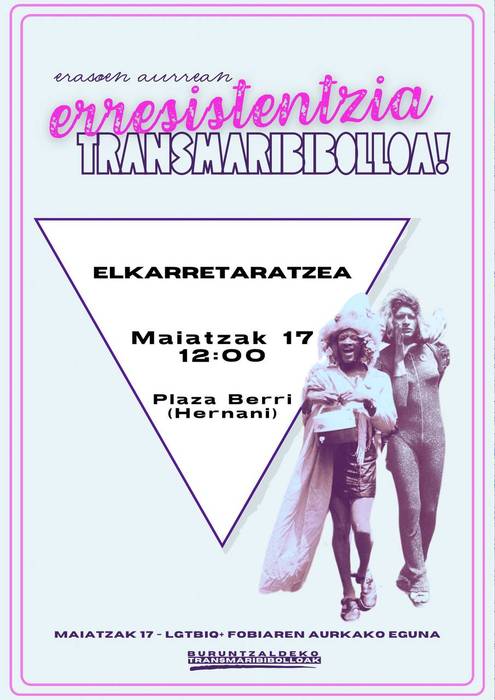 Erasoen aurrean, erresistentzia transmaribibolloa!