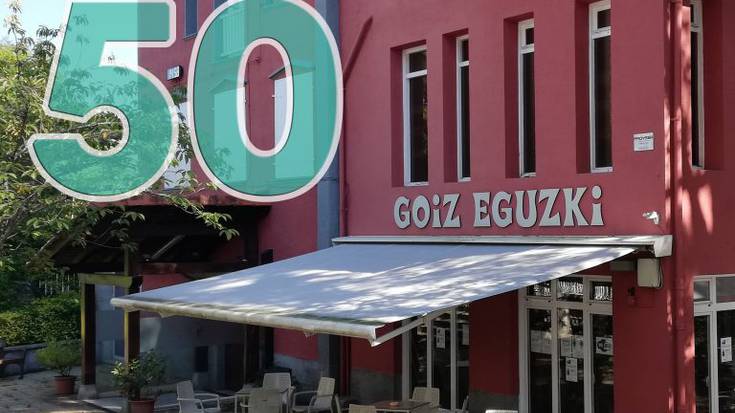 50. urteurrena du aurten Goiz Eguzkik,  eta festa-giroan ospatuko du aste honetan