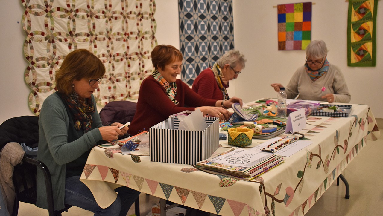 Patchwork lanak eta nola egiten dituzten ikusteko aukera, Biterin