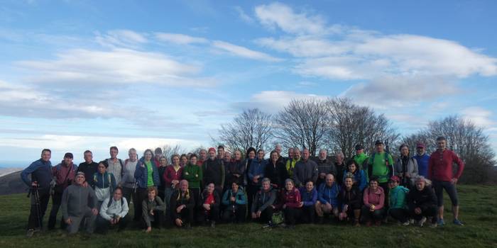 Bazkide Egunean 50en bat mendizale elkartu ziren Berrobin