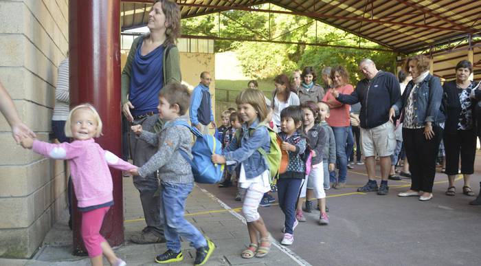 Ikasturte berriari heltzeko garaia iritsi zaie Urumea bailarako 3.500 ikasle ingururi