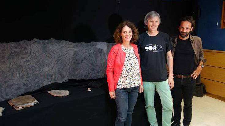 Euskal Kostaldeko Geoparkeko fosilaren erreplika, ez galtzeko