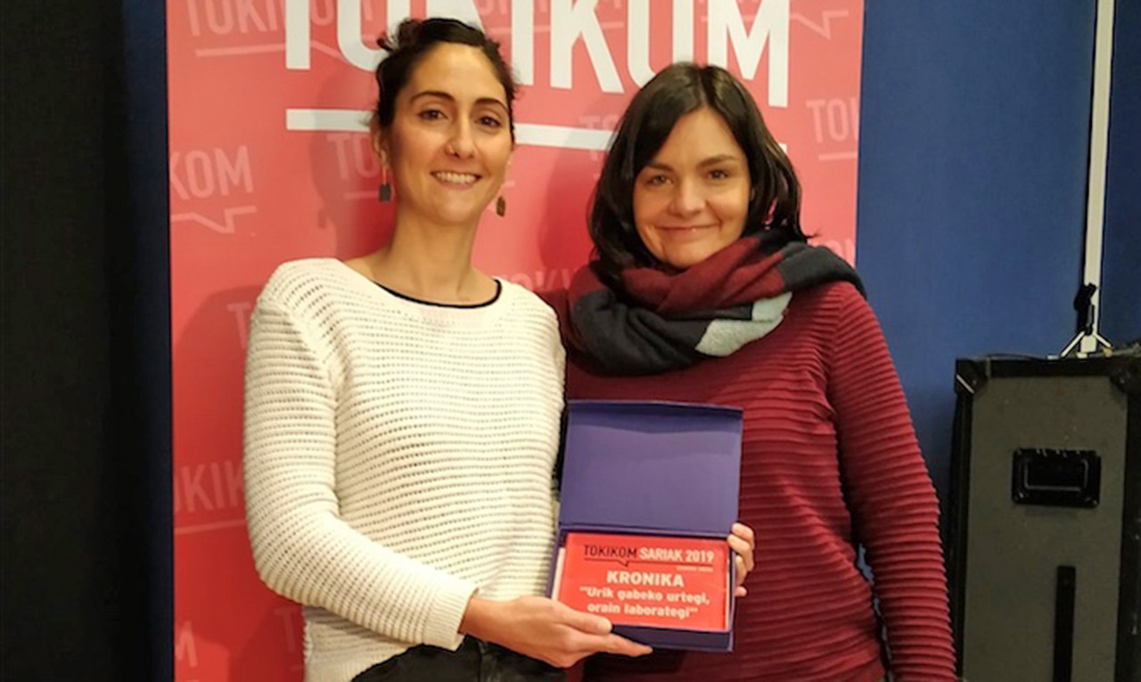 Kronikak jaso du, urteko erreportaje onenaren Tokikom Saria