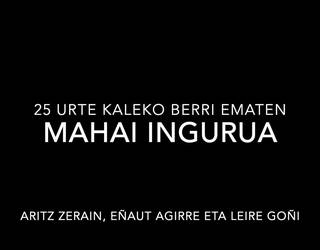 25. urteurreneko mahai ingurua, osorik