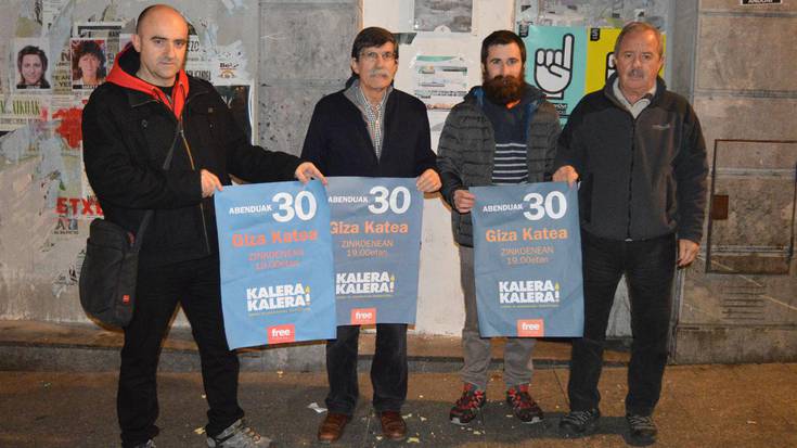 Kalera, presoen aldeko Giza Katea osatzera