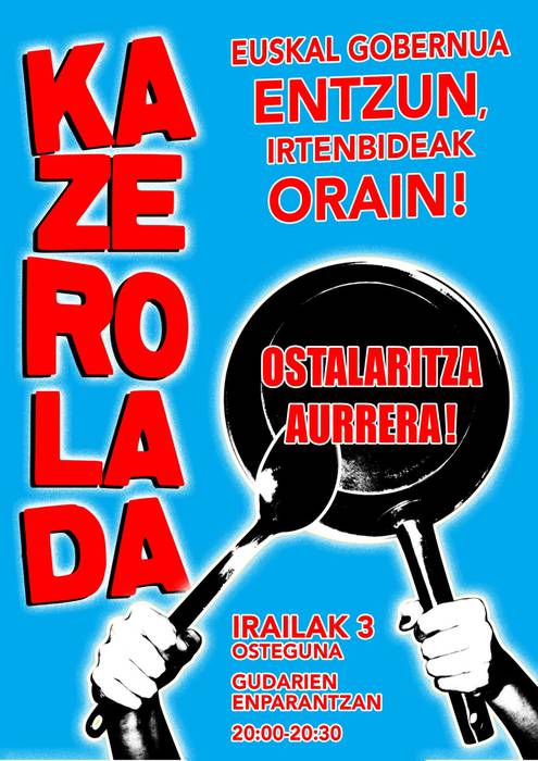 Kontzentrazio kazeroladarako deialdia luzatu dute ostalariek