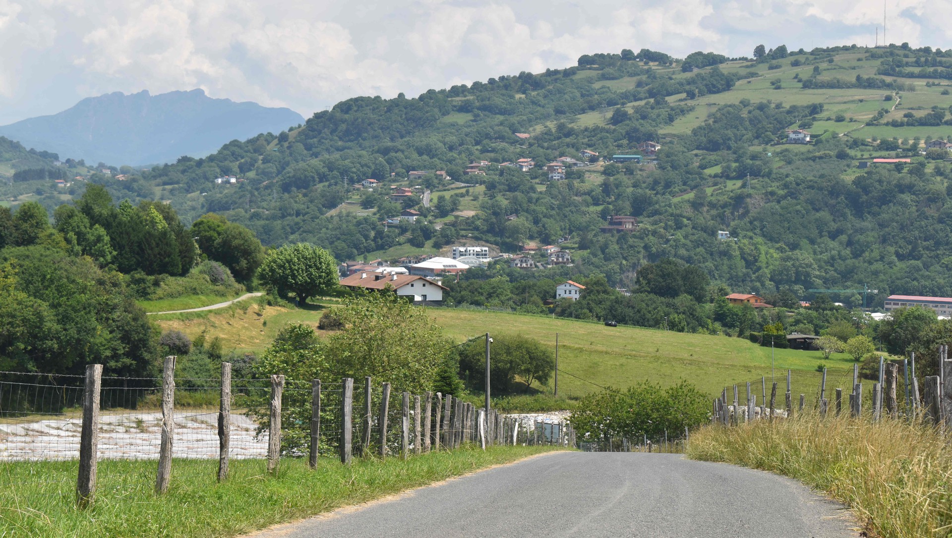 Hernaniko eta Astigarragako panoramika polita, ibilbide sortari bukaera emateko