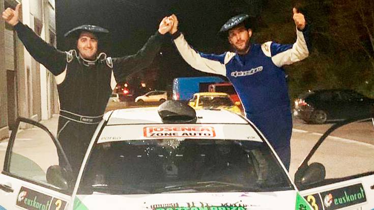 Hasiera ederra, nafartarrek rallysprintean