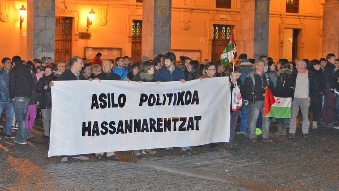 Asilo politiko eske, manifestazioa Bilbon