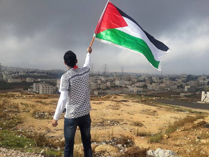 Palestinaren alde manifestazioa gaur, Plaza Berritik