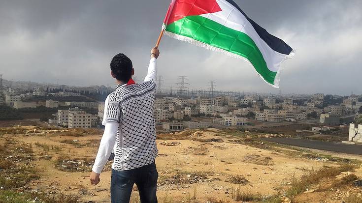 Palestinaren alde manifestazioa gaur, Plaza Berritik