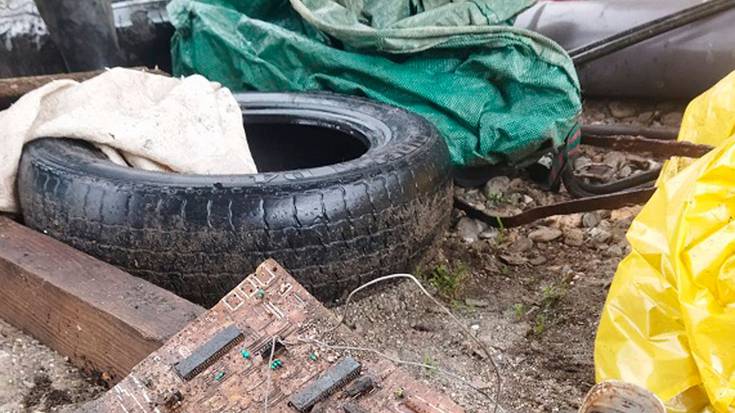 1800 kilogramo hondakin baino gehiago jaso dituzte Urumea ibaitik, Astigarragan