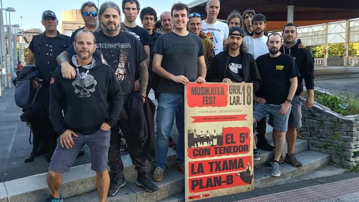 La Txama, Plan-B eta El 5o con tenedor taldeak, gaur zortzi oholtzan