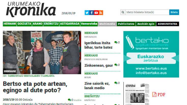 %8,18 igo da interneteko bisita kopurua, 2017an