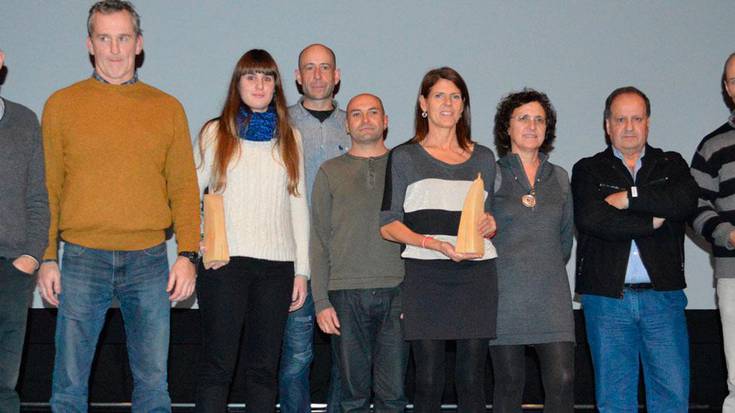 Eva Esnaola, Ioritz Arrieta  eta Iñaki Esnal, hiru sarituak