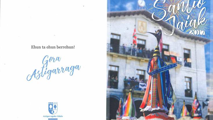 Santiotako  programaren azala, prest!