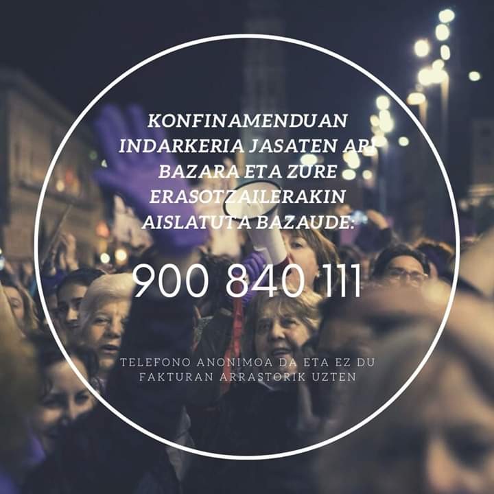 Indarkeria matxistaren aurka deitu