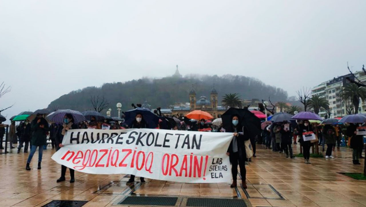 Elkarretaratzea egingo dute  haurreskolek gaur, Plaza Berrin