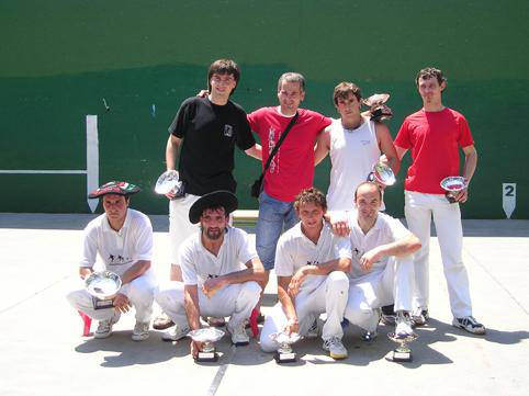 Ortiz de Arri eta Perez  Kronika pelota txapelketako txapeldun.
