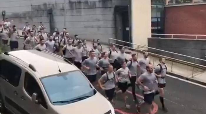 Militarrak herrian, entrenatzen