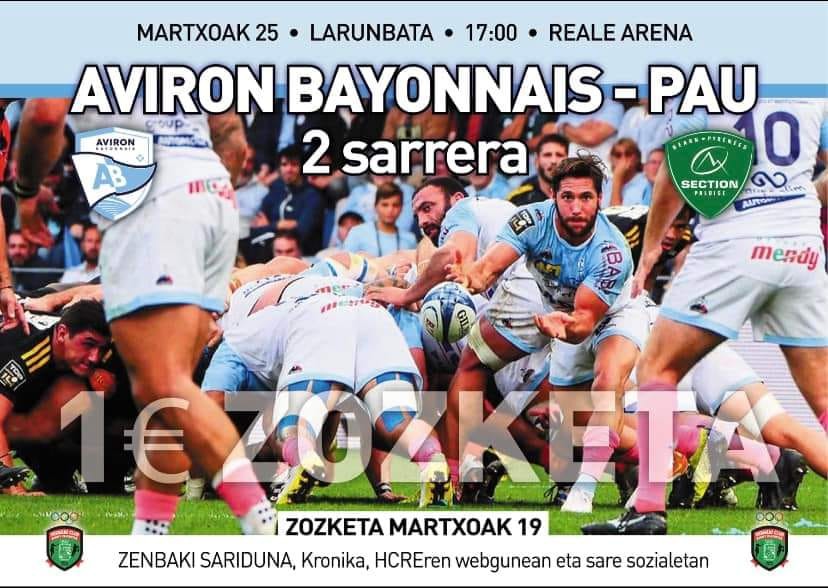 Top 14 ligako partidua ikusteko saritua: 349 zenbakiduna