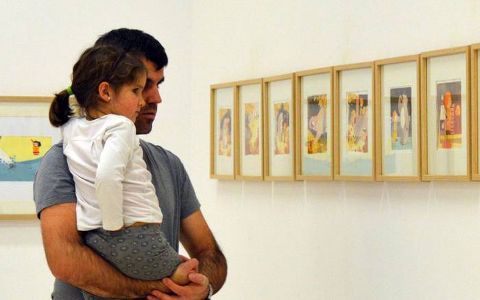 Mural margoketa, ipuin kontaketa eta aurkezpena, Axpiren erakusketan