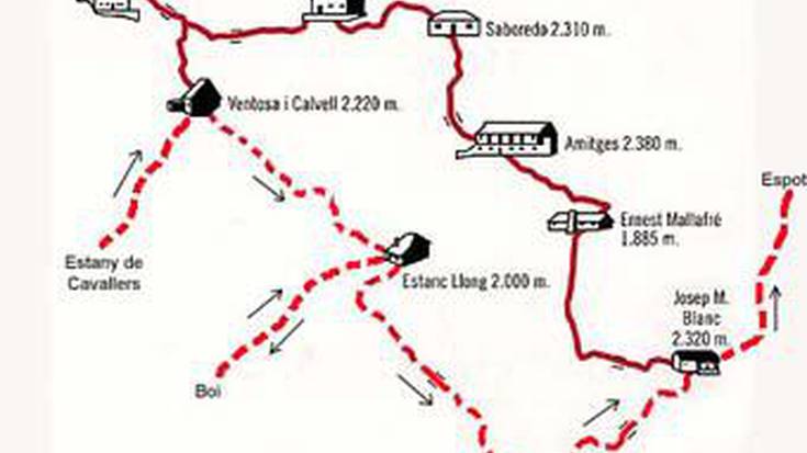 Carros de Foc-eko ibilbidea, 
Cavallersetik hasi eta Espoteraino