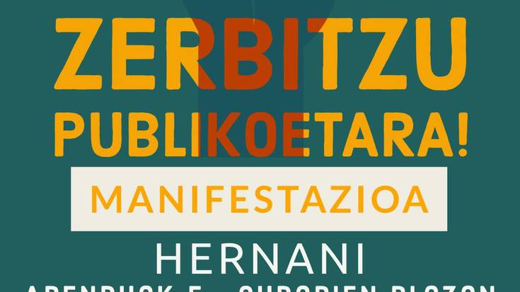 «Baliabide publikoak, zerbitzu publikoetara» lelopean, manifestazioa gaur