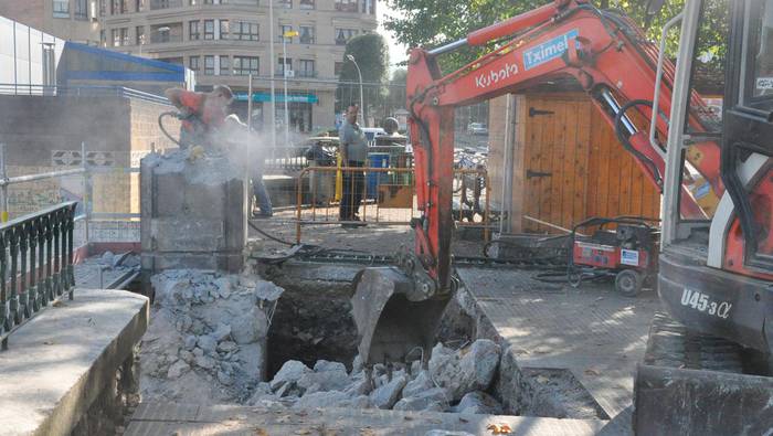 Hasi dituzte igogailua egiteko lanak,  Latsunbe eta Urbieta lotzeko 