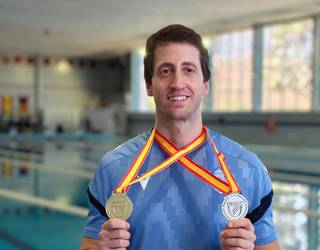 Txomin Mugica Espainiako txapeldun, apneako bi probatan