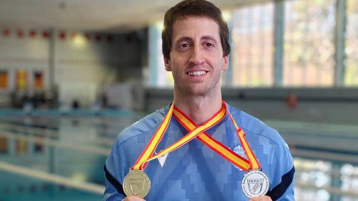 Txomin Mugica Espainiako txapeldun, apneako bi probatan