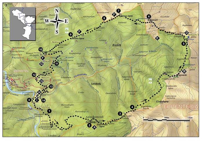 Hernani ezagutzeko, Usokorira  bira antolatu du Mendiriz Mendik