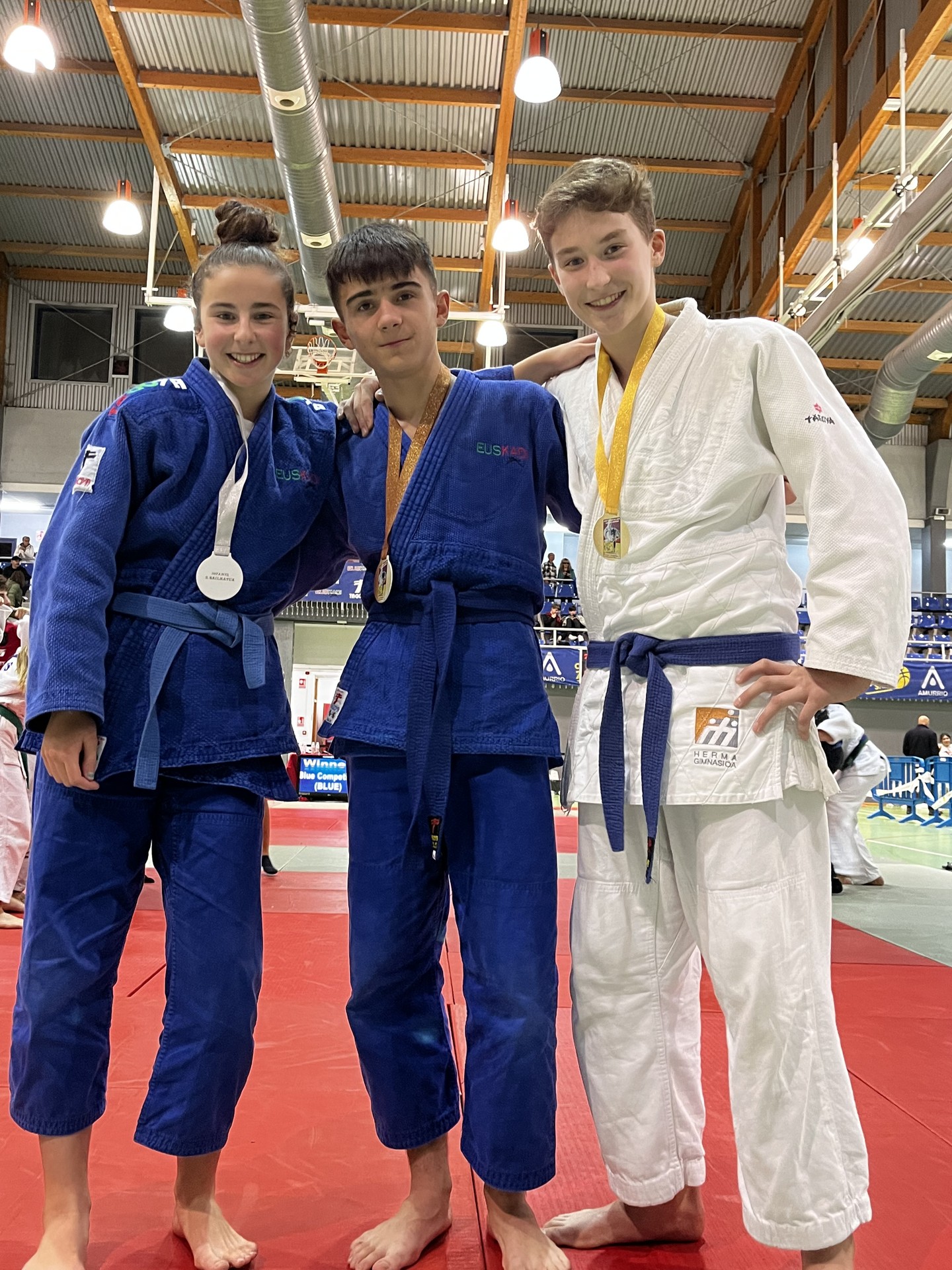 Hernaniko judokek emaitza oso onak lortu dituzte Amurrion eta Iruñean