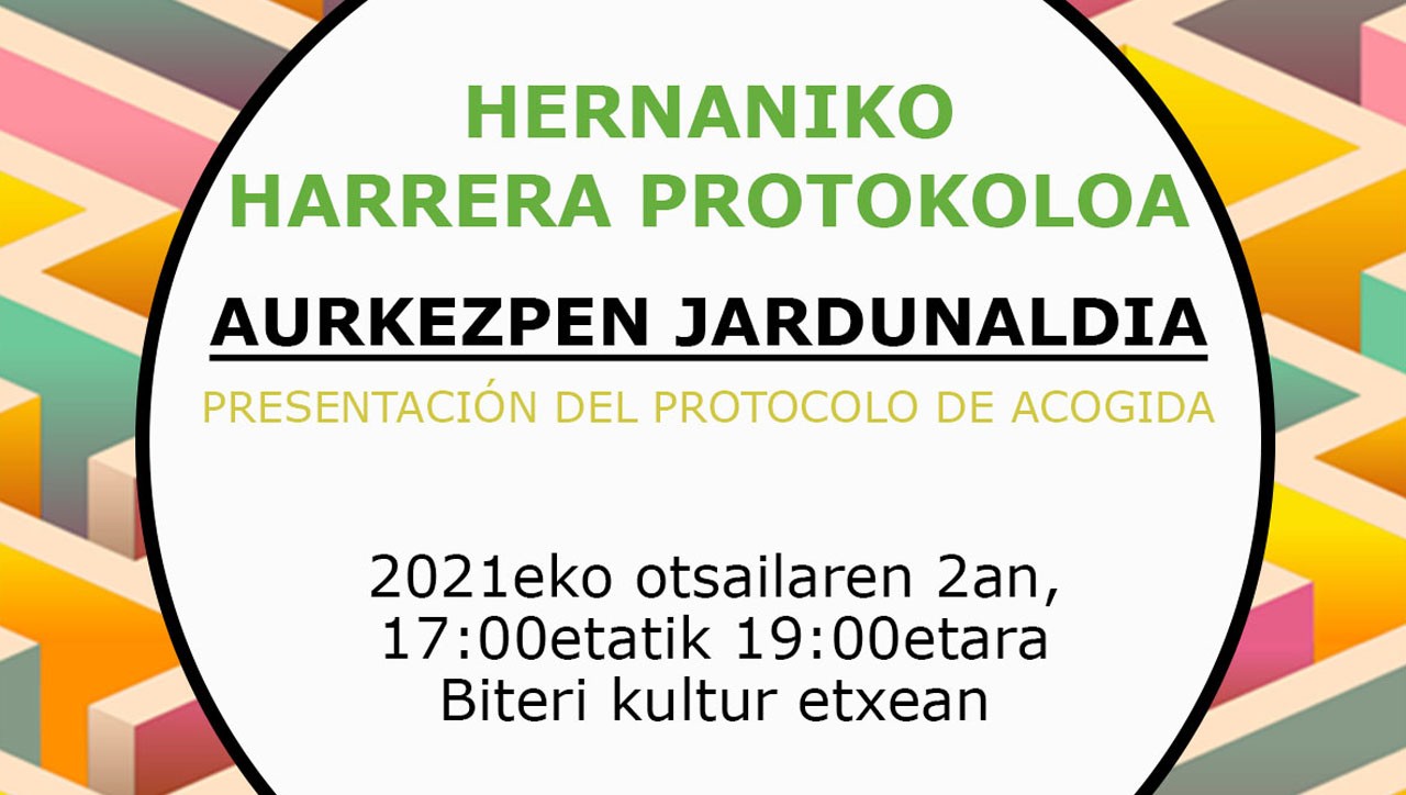 Harrera protokoloaren aurkezpen jardunaldia bihar, Biterin