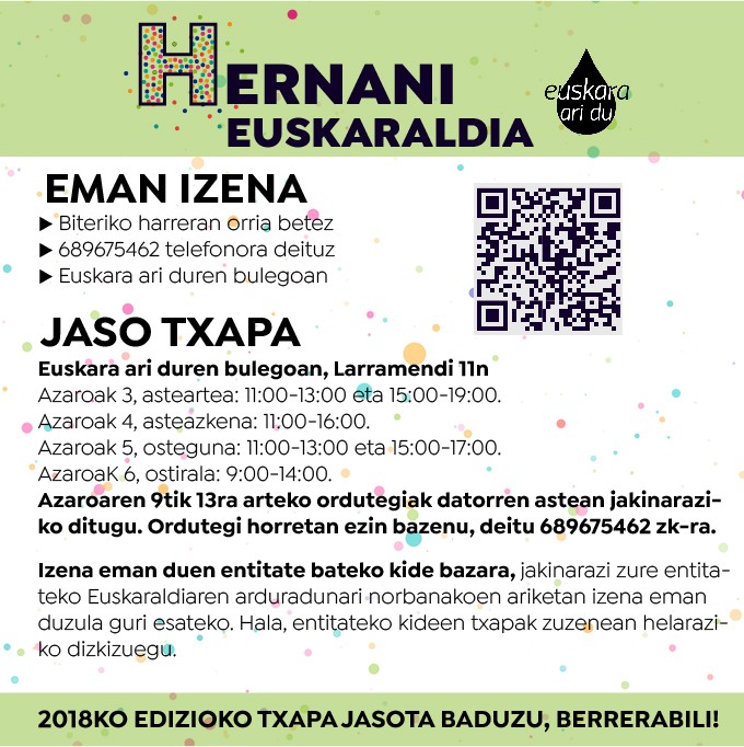 Txapak jasotzeko deia, Euskaraldiak