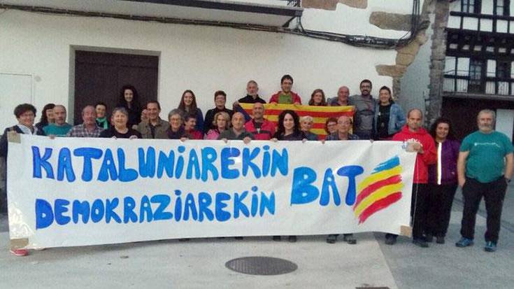 Catalunyako erreferendumaren alde, goizuetarrak