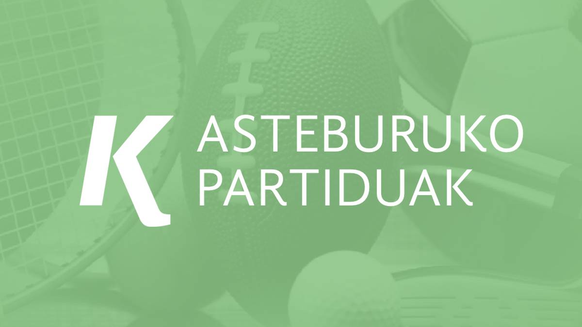 Asteburuko partiduak