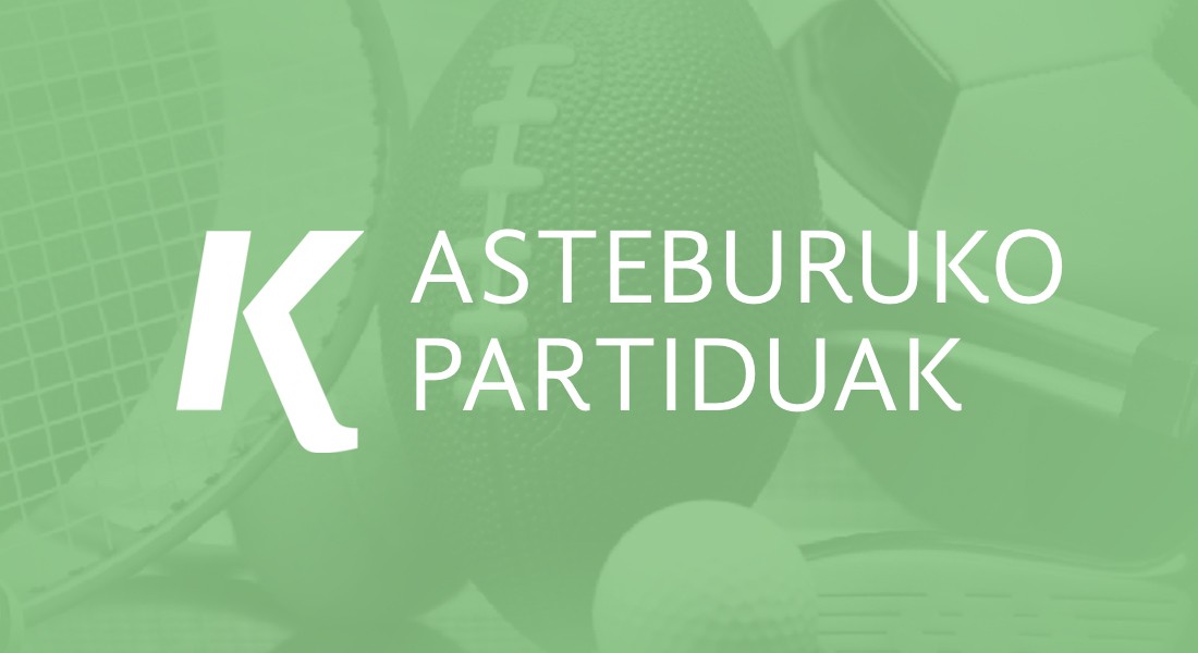 Asteburuko partiduak