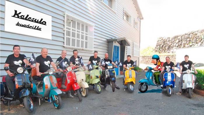 Santiagoko Bidea egingo dute ereñotzuarrek, vespa zaharretan