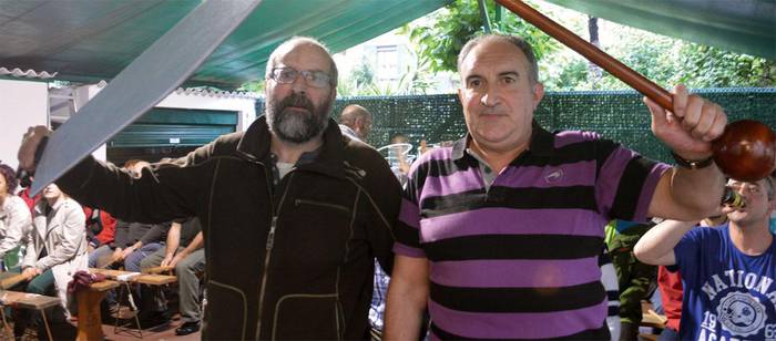 Danbor burrunba, mende erdiz