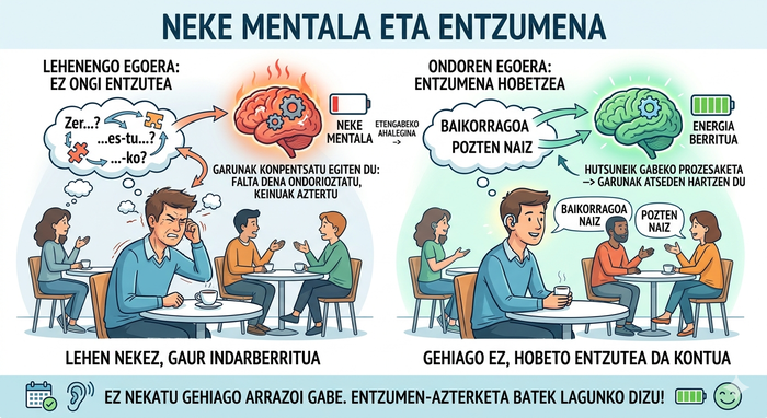 Entzumenarekin inork lotzen ez duen nekea