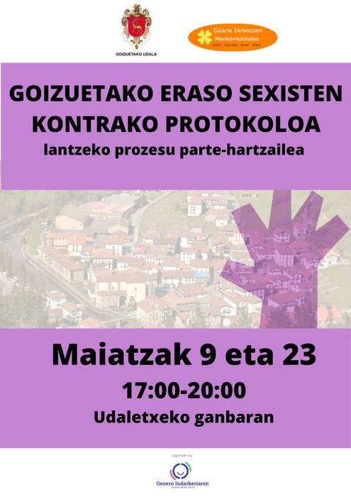 Eraso sexisten aurkako protokoloa lantzeko, prozesu parte-hartzailea