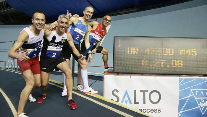 4x800 probako munduko errekorra Sergio Romanek, M45 kategorian